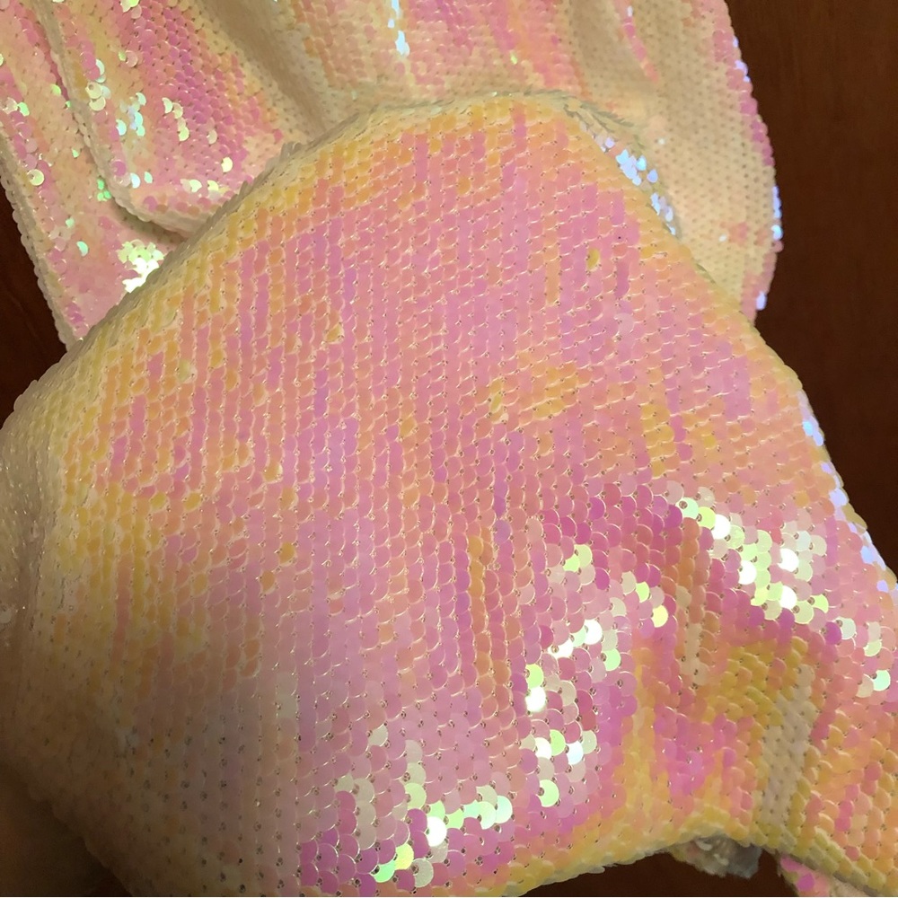 Multicolor Sequin Racerback Tank Top L - Picture 3 of 12